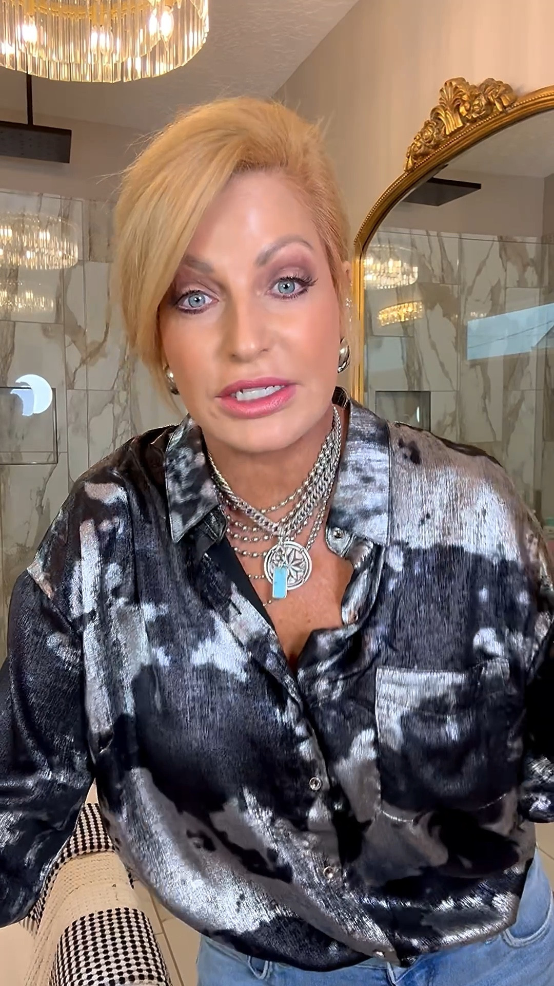 My gorgeous top is only $49.95 & would be perfect for the holidays too!!  I’m wearing a med in my top because I love an oversized fit in shirts. 

#LTKFindsUnder50 #LTKStyleTip #LTKHoliday