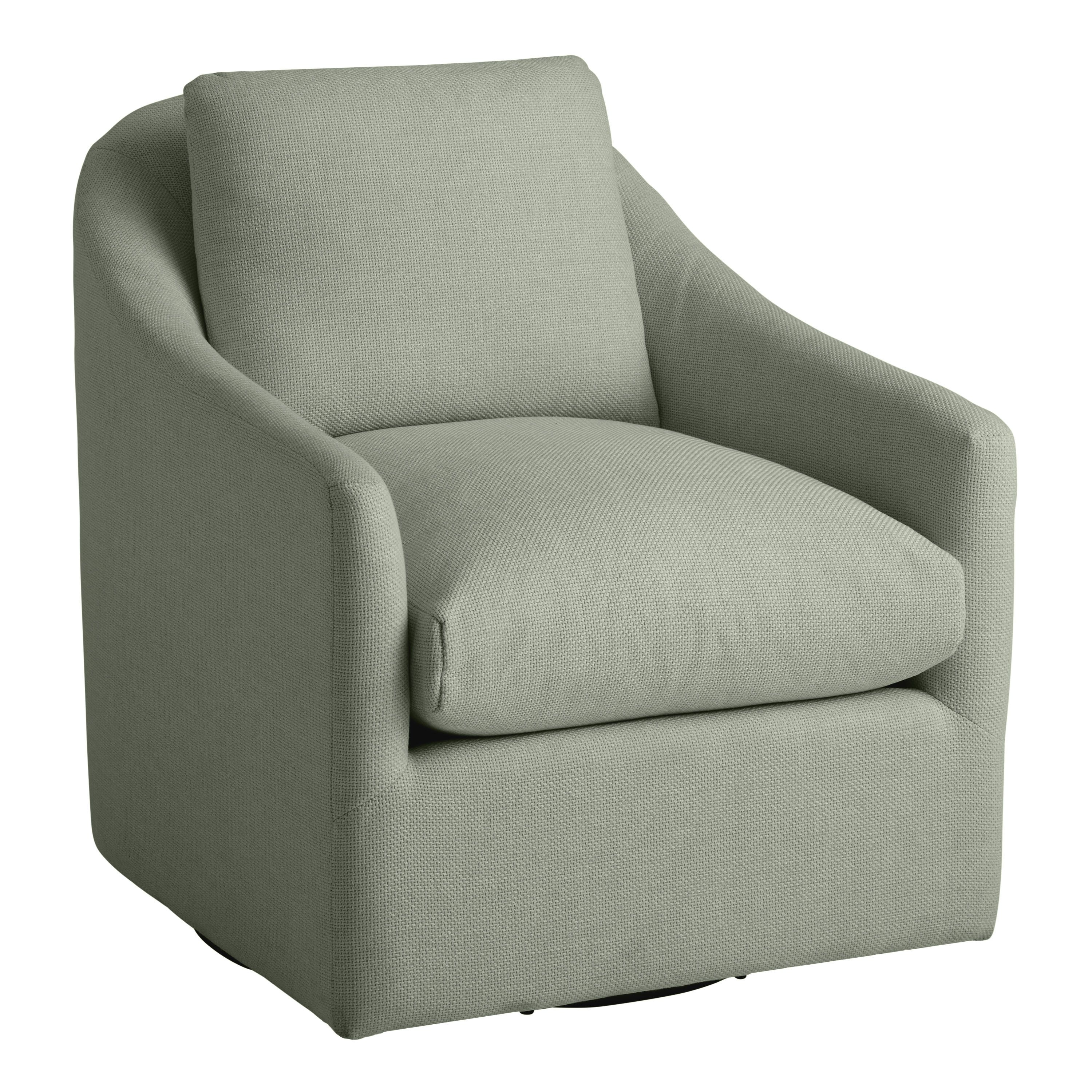 Delfina Slope Arm Upholstered Swivel Chair | World Market