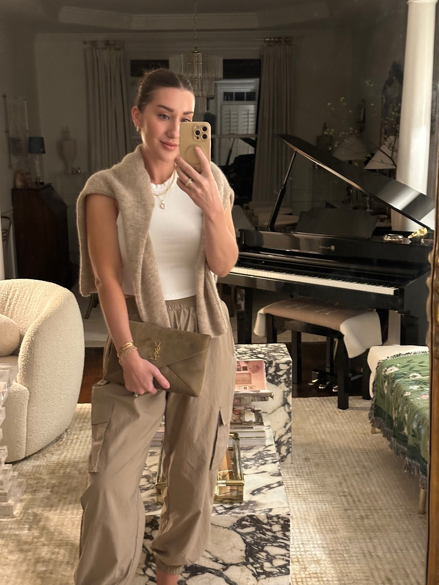 The absolute best utility/cargo pants and tank
Medium pants
Medium top 
Medium sweater

#LTKootd