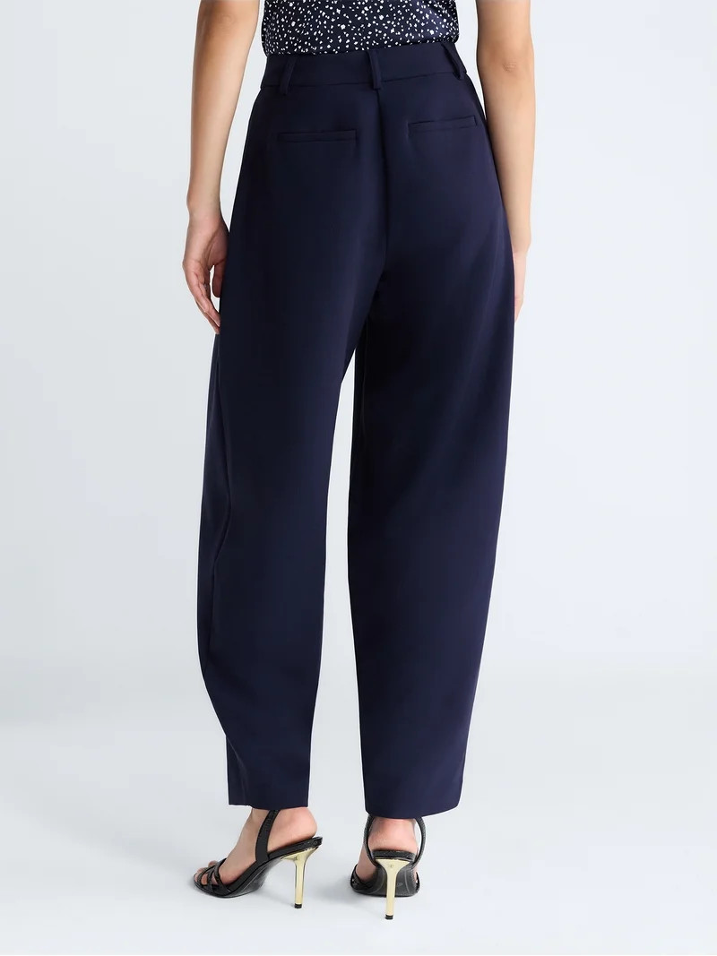 Devil Wears Prada Scoop Collection Women’s and Women's Plus High Rise Pleated Trousers, 30" Ins... | Walmart (US)