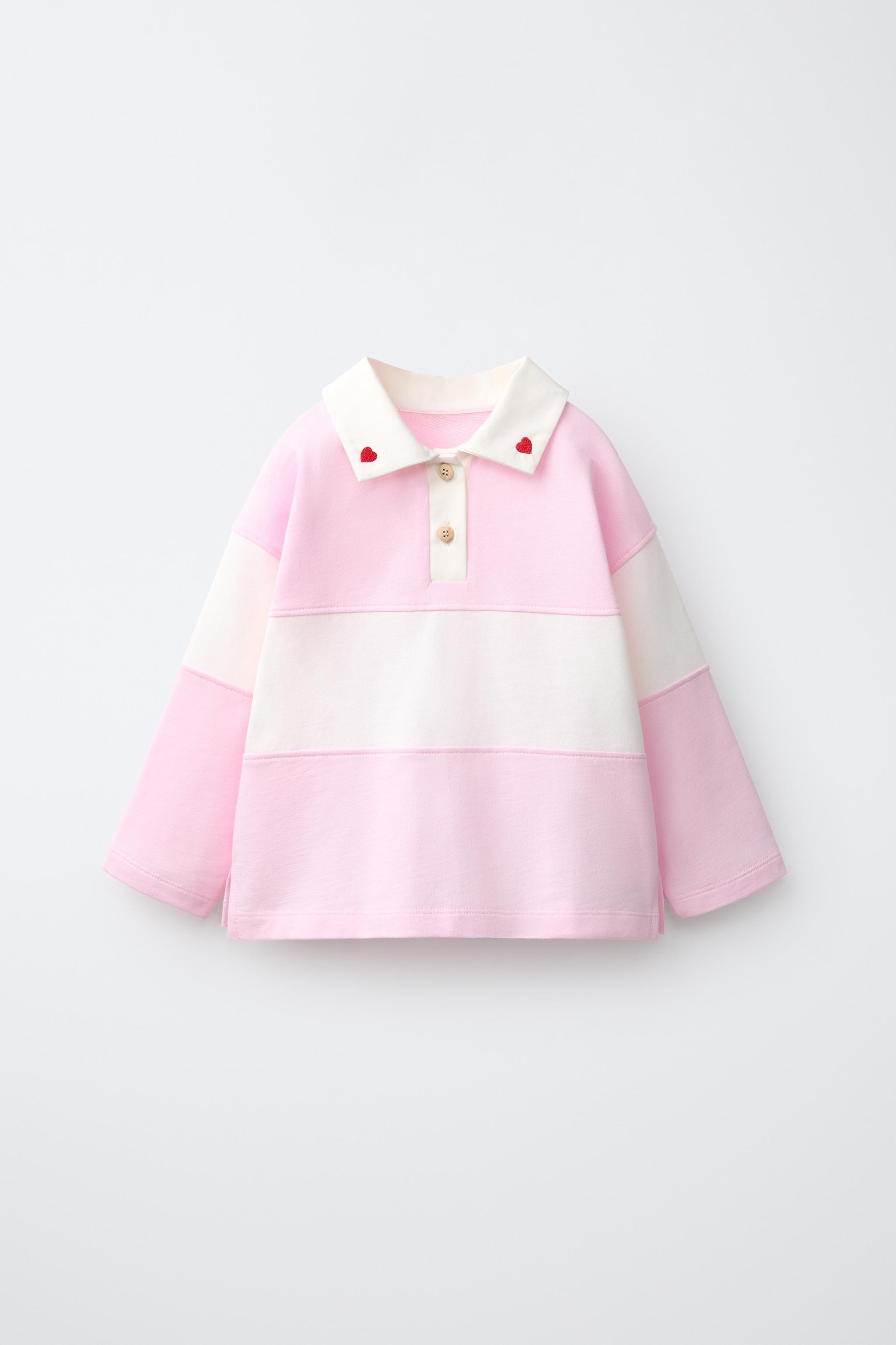 EMBROIDERED HEART COLLAR POLO | Zara US