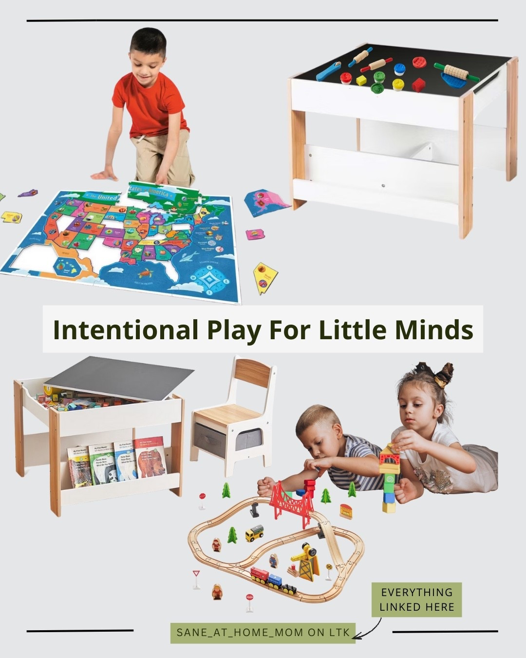 Intentional play that actually grows little minds 🤍
These Montessori-inspired toys & furniture are designed to support independent play, fine motor skills, creativity, and early learning—without the noise, flashing lights, or clutter.

From wooden toys to child-sized tables, chairs, and activity stations, every piece encourages focus, imagination, and hands-on discovery. Perfect for toddlers, preschoolers, and homeschool spaces.

✨ Quality over quantity
✨ Timeless design that lasts for years
✨ Play that supports real learning

👉 Tap the link to shop everything I use and love for intentional, screen-free play at home.

#intentionalplay #montessoritoys #montessoriathome #woodentoys #screenfreeplay #toddleractivities #preschoollearning #learningthroughplay #homeschoolideas #playroominspo #kidsfurniture #momapproved

#LTKmomlife #LTKHome #LTKKids