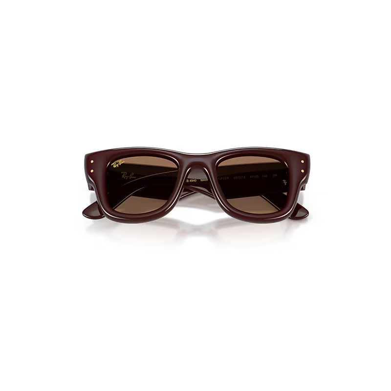 Ray-Ban Wayfarer Puffer Sunglasses Dark Brown Frame Brown Lenses 47-23 | Ray-Ban (US)