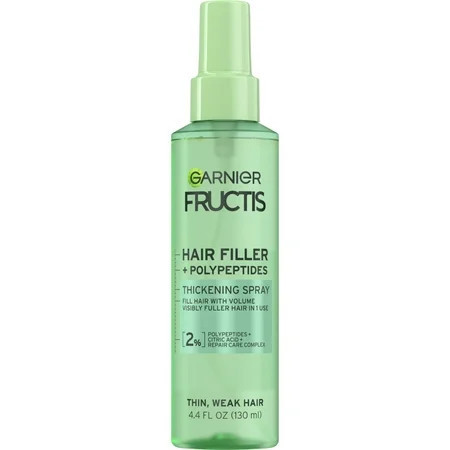 Garnier Fructis Hair Filler Fullness Repair Thickening Spray for Thin Hair 4.4 fl oz | Walmart (US)