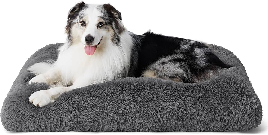 Bedsure Large Dog Bed Washable, Plush Calming Dog Crate Beds for Large Breed, Fulffy Dogs Sleepin... | Amazon (US)
