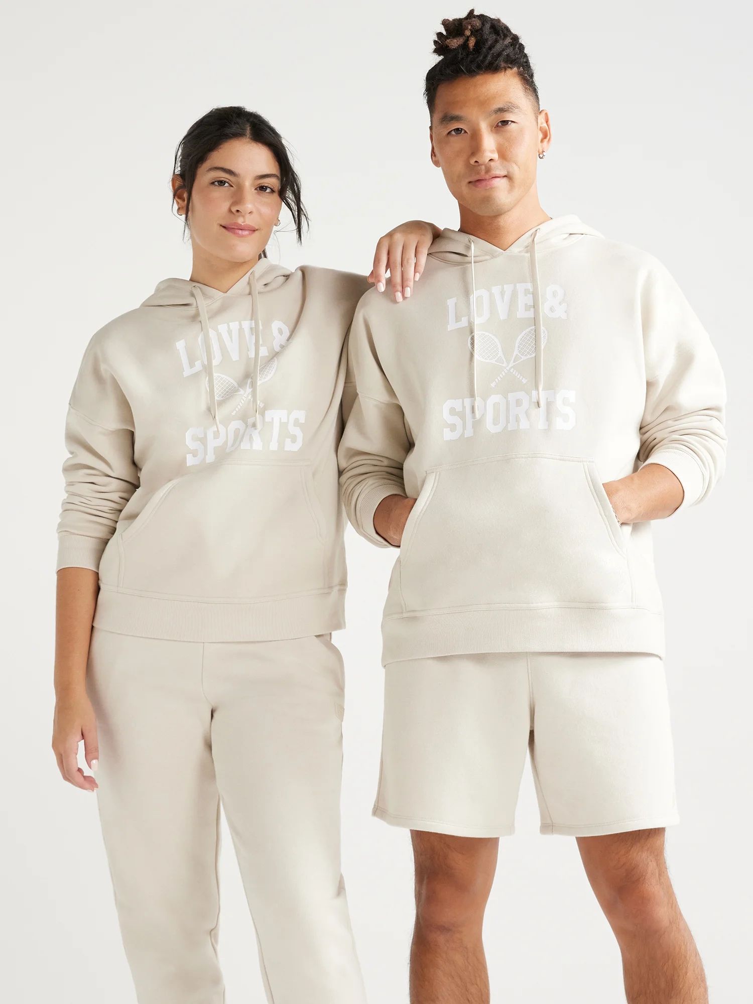 Love & Sports All Gender Pullover Graphic Hoodie, S-XXXL | Walmart (US)