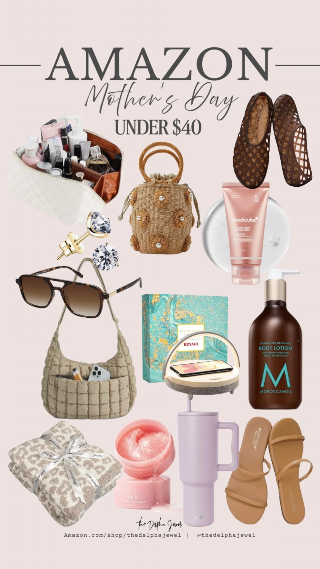 Under $40 Mother's Day gift ideas that will get here in time! 🥰💕

Mother's Day gift ideas, Korean skincare, cozy throw blanket, jelly sandals, vacation bag, phone charger, makeup bag

#LTKMothersDay #LTKSaleAlert #LTKBeauty