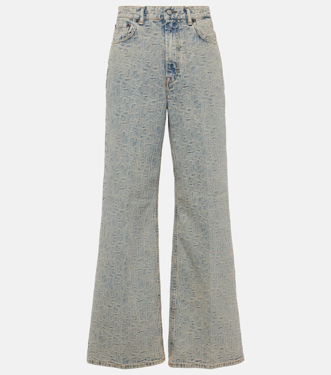 Monogram high-rise wide-leg jeans | Mytheresa (INTL)