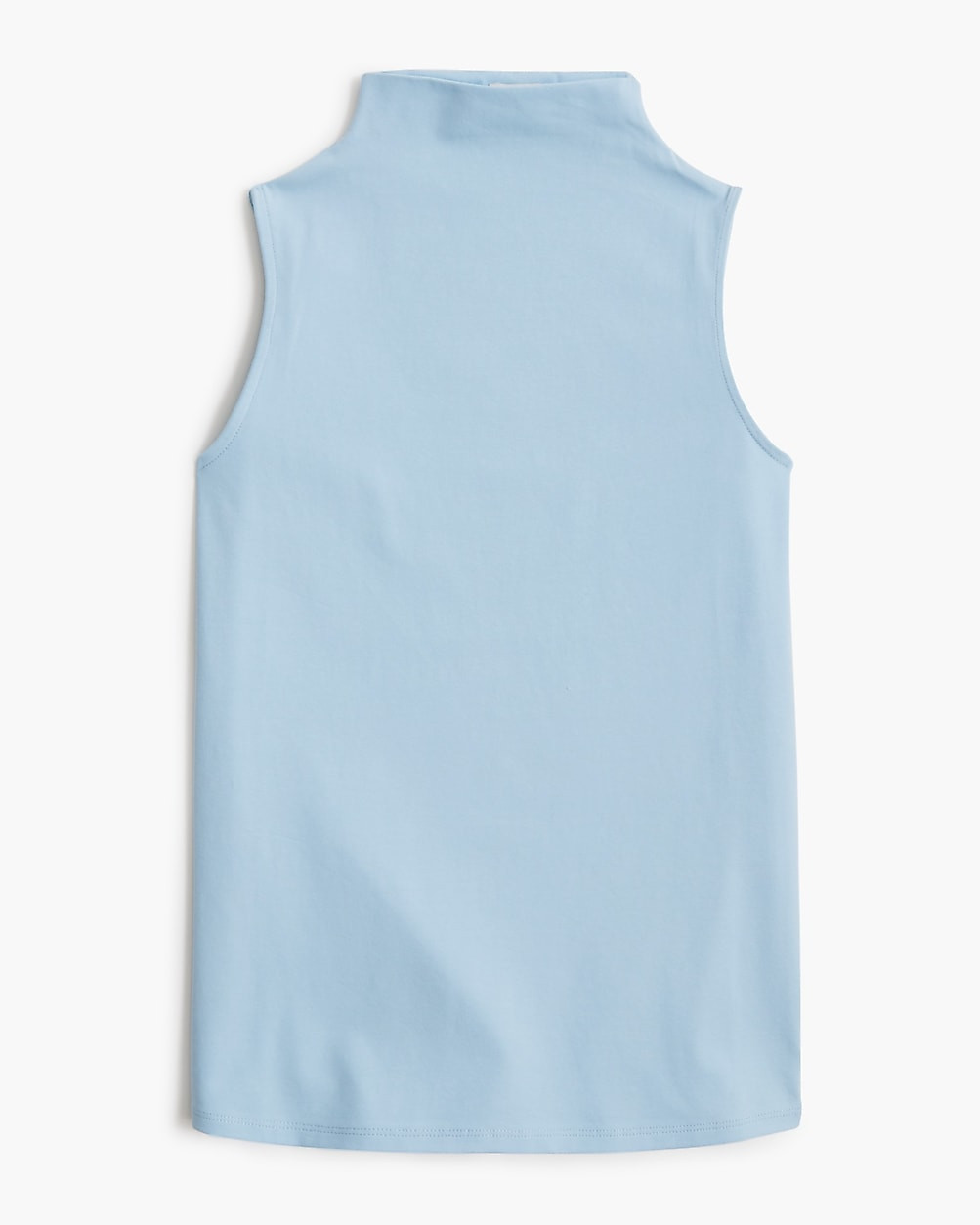 Stretch cotton-blend mockneck tank top | J.Crew Factory