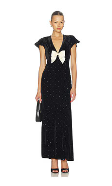 LoveShackFancy Melora Dress in Black from Revolve.com | Revolve Clothing (Global)