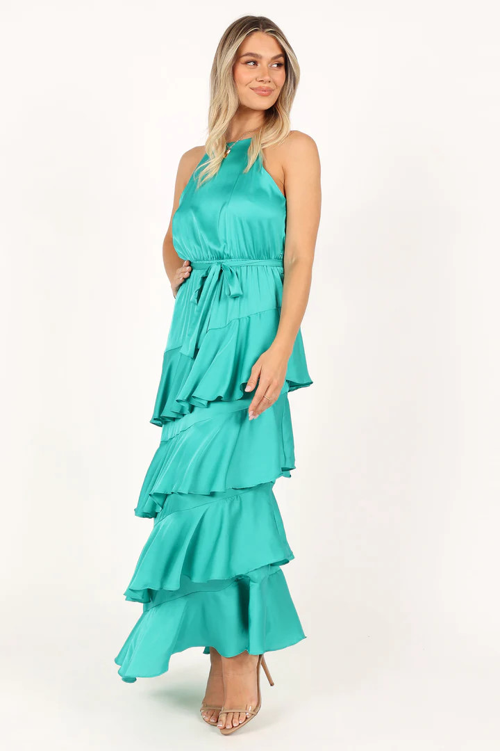 Annalise Tiered Maxi Dress - Teal | Petal & Pup (US)