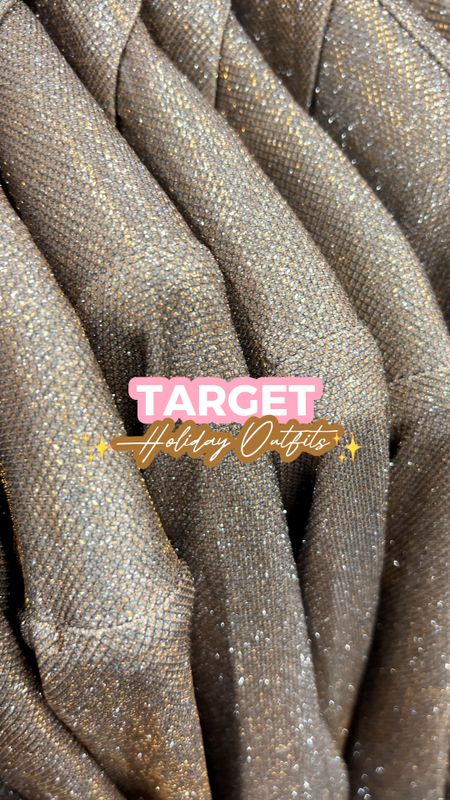 I love this gold glittery blazer and matching pants that just dropped at Target! 😍✨.

They’re great together for a glam holiday outfit 🎄🎁✨ and can be styled separately too to dress up pieces you already own.

This would make a fabulous New Year’s Eve outfit too! 🪩✨

They have a relaxed fit, and an XS in this blazer fit me best.

#LTKVideo #LTKHoliday #LTKfindsunder50