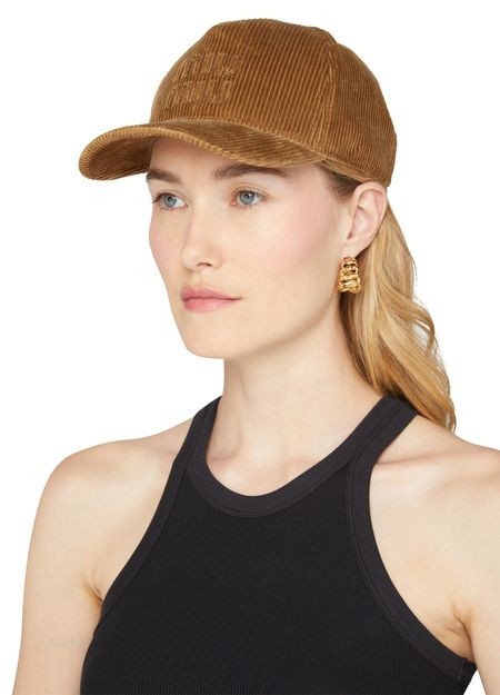 Corduroy cap - MIU MIU | 24S (APAC/EU)