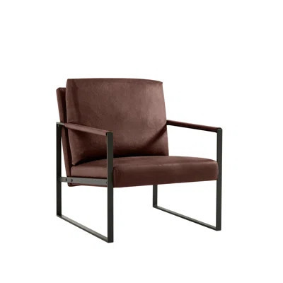 Jyron Faux Leather Upholstered Accent Armchair | Wayfair North America