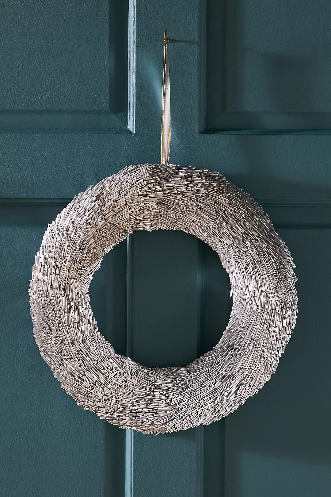 Silver Beaded Wreath | Anthropologie (US)