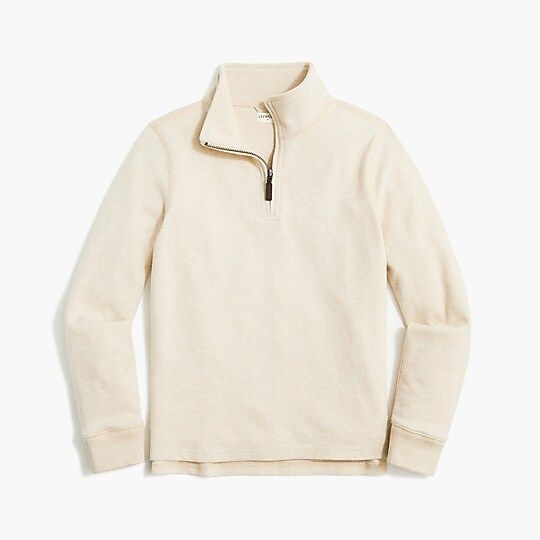 Boys' sueded half-zip popover sweatshirt | J.Crew Factory