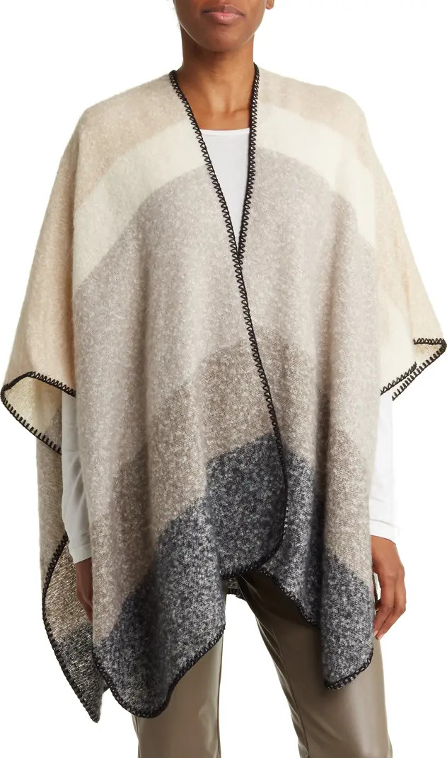 Vince Camuto Colorblock Stripe Brushed Topper | Nordstromrack | Nordstrom Rack