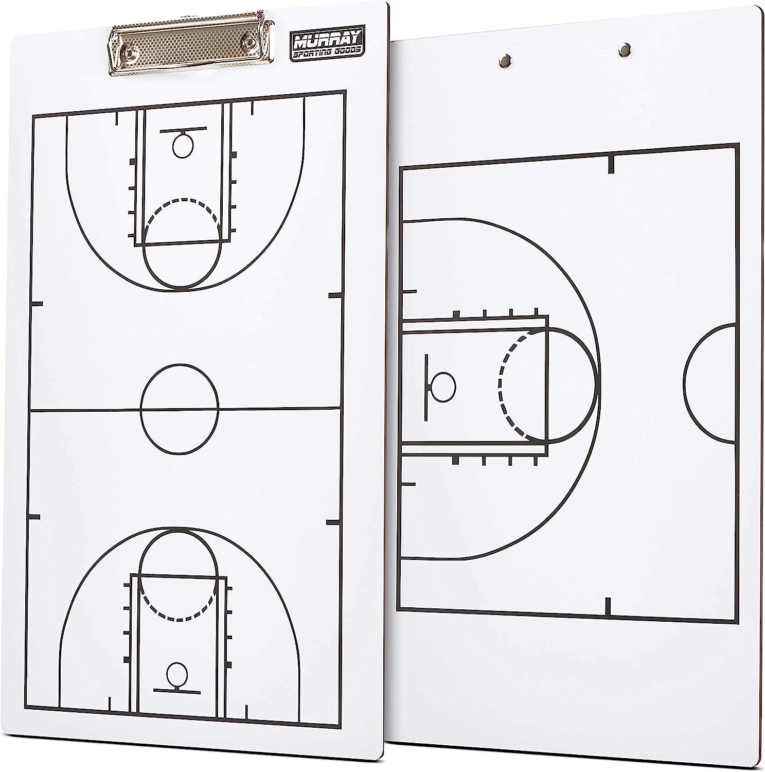 Murray Sporting Goods Basketball Coaches Clipboard | Dry Erase Double-Sided Basketball Clipboard ... | Amazon (US)