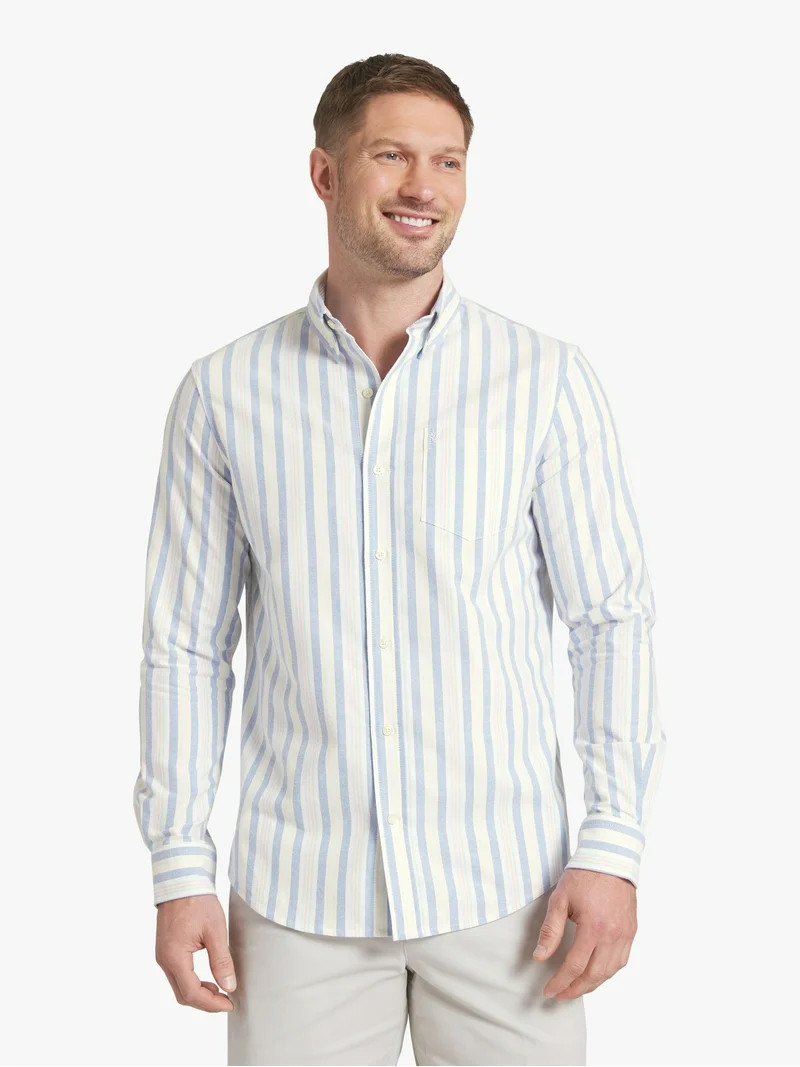 Chaps Men's & Big Men's Long Sleeve Oxford Woven Shirt, Sizes S-3XL | Walmart (US)