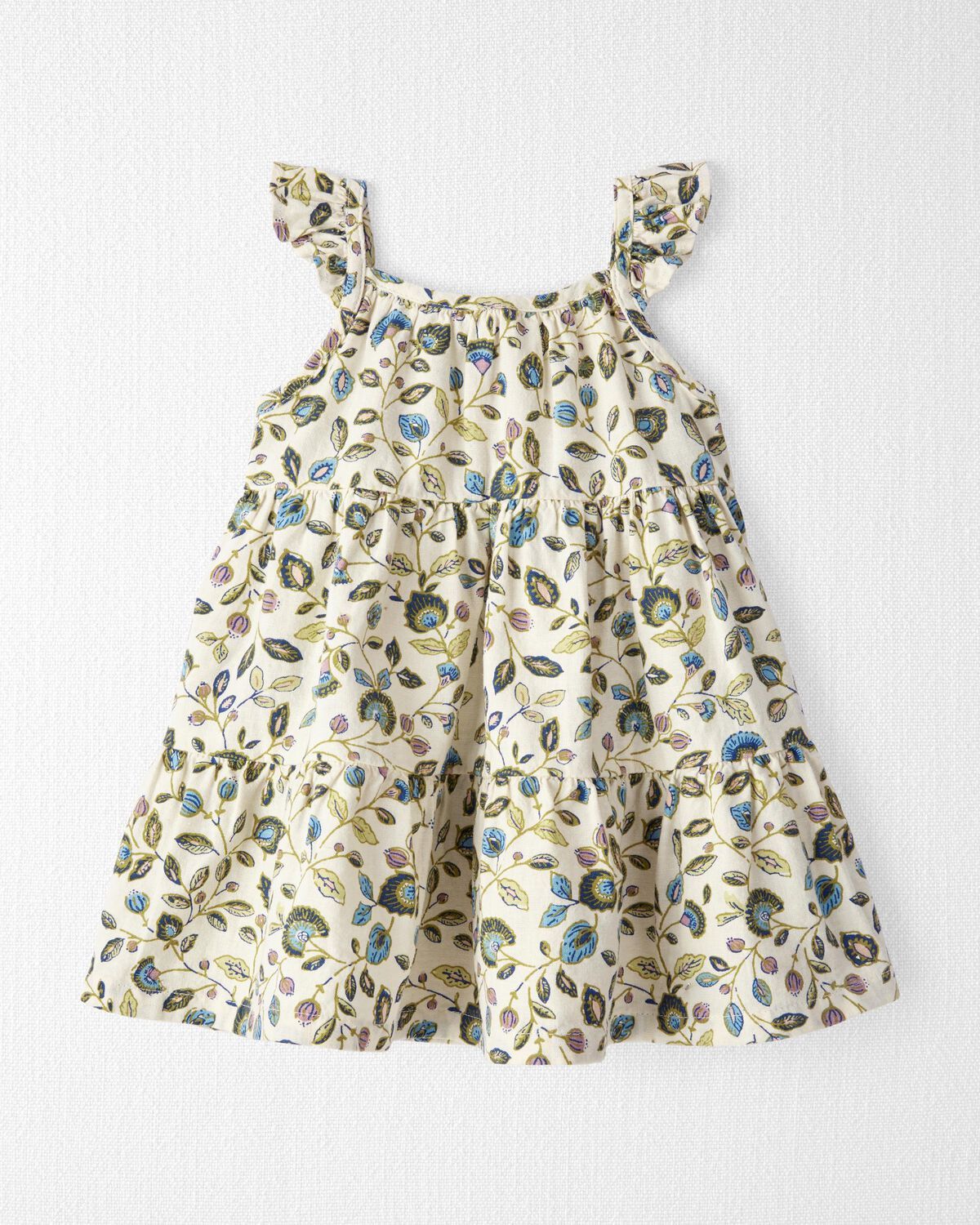 Baby Tiered Sundress Made with LENZING™ ECOVERO™ and Linen | Carter's