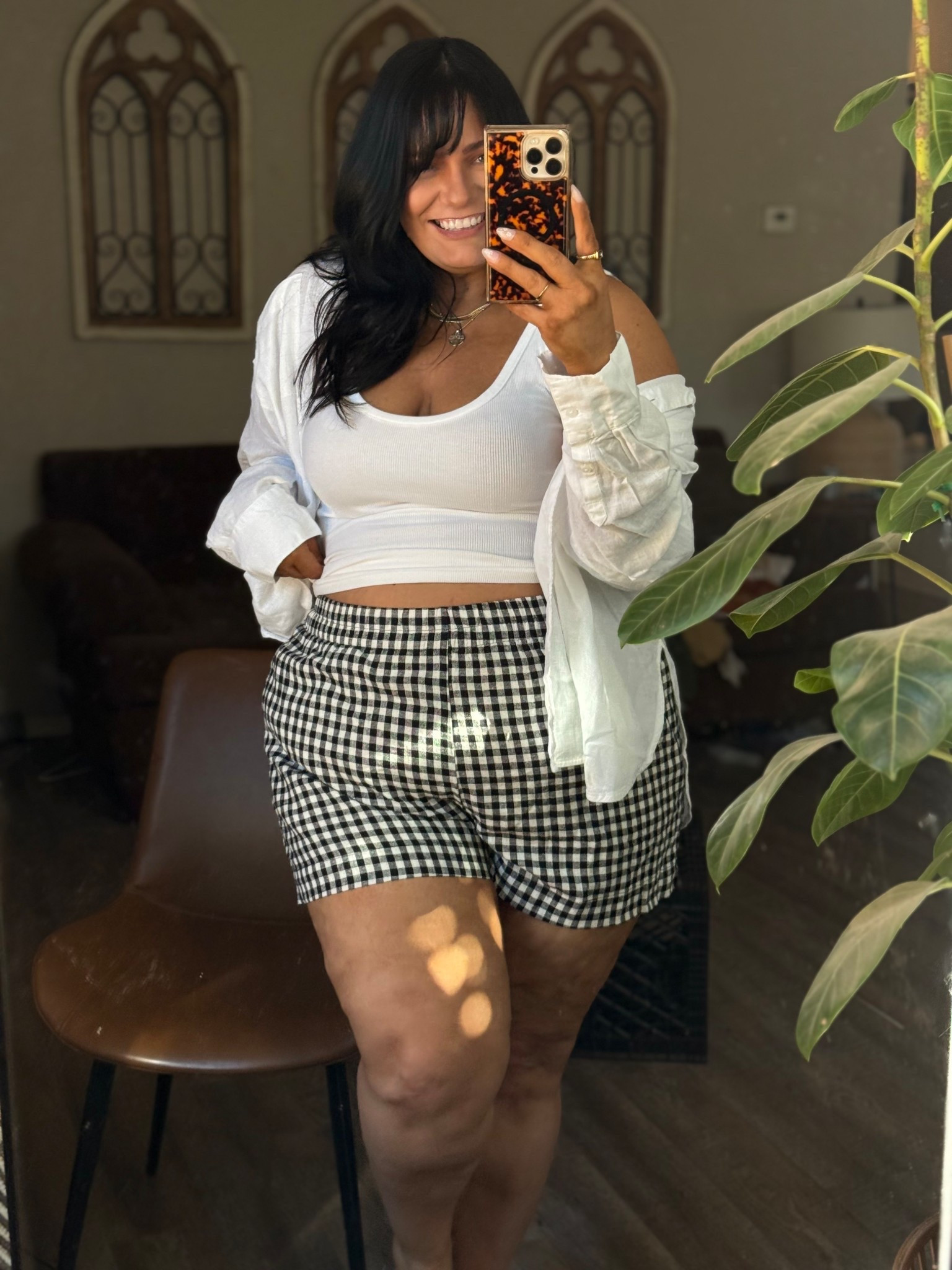 These shorts are so good for thick thighs and apron bellies. I’m 5’6” size 16/18 XL wearing XL in both tops and XXL in shorts (I sized up and they’re perfect) 

#LTKmomlife #LTKPlusSize #LTKootd