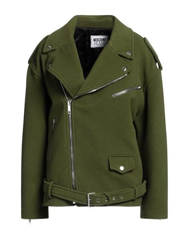 Moschino Jeans Woman Jacket Green Size 4 Virgin Wool, Polyamide | YOOX (US)