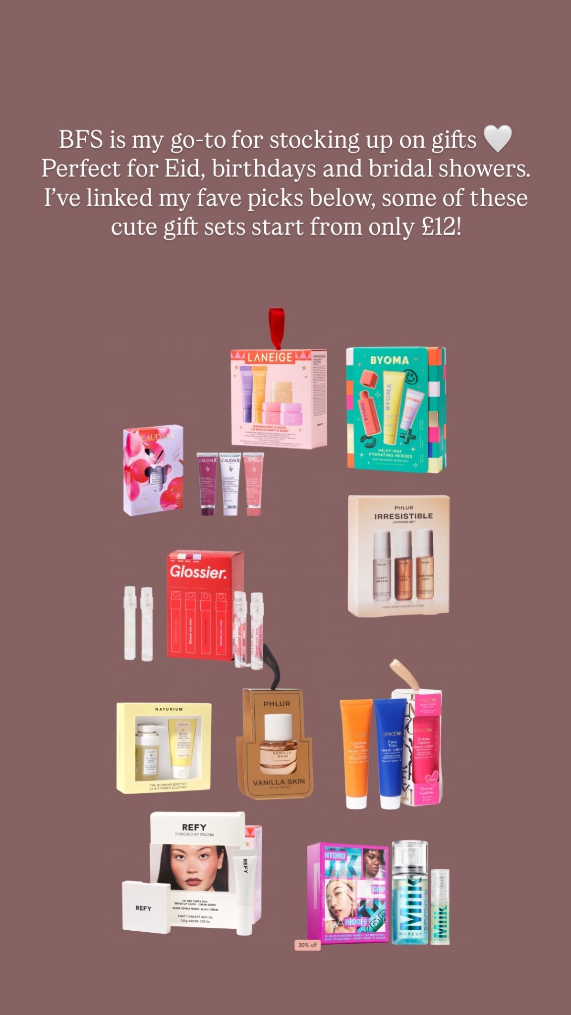 BFS is my go-to for stocking up on gifts 🤍 Perfect for Eid, birthdays and bridal showers. I’ve linked my fave picks below – some of these cute gift sets start from only £12!

#LTKgiftguide #LTKfestive #LTKCyberWeek