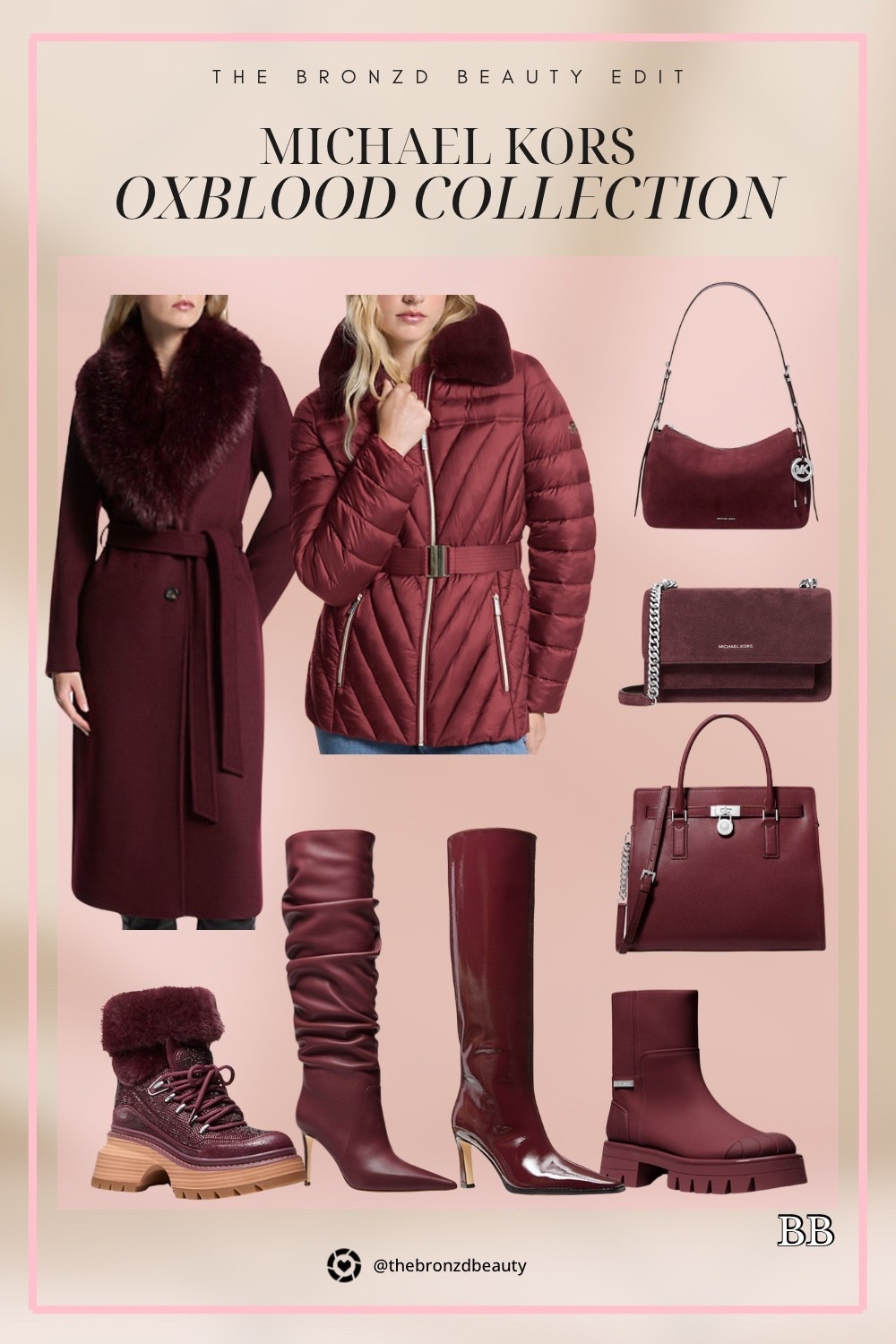 Michael Kors Fall Sale is live! 25% off select full price pieces!

Michael Kors oxblood collection, fall 2025 fashion finds, faux fur trim wool blend coat, packable puffer jacket, suede shoulder bag, large leather tote, crossbody bag, luxe fall boots, heeled leather boots, chunky rubber boots, rich burgundy accessories, timeless handbags, chic outerwear, statement fall shoes, luxury designer style

#LTKSeasonal #LTKSaleAlert #LTKItBag