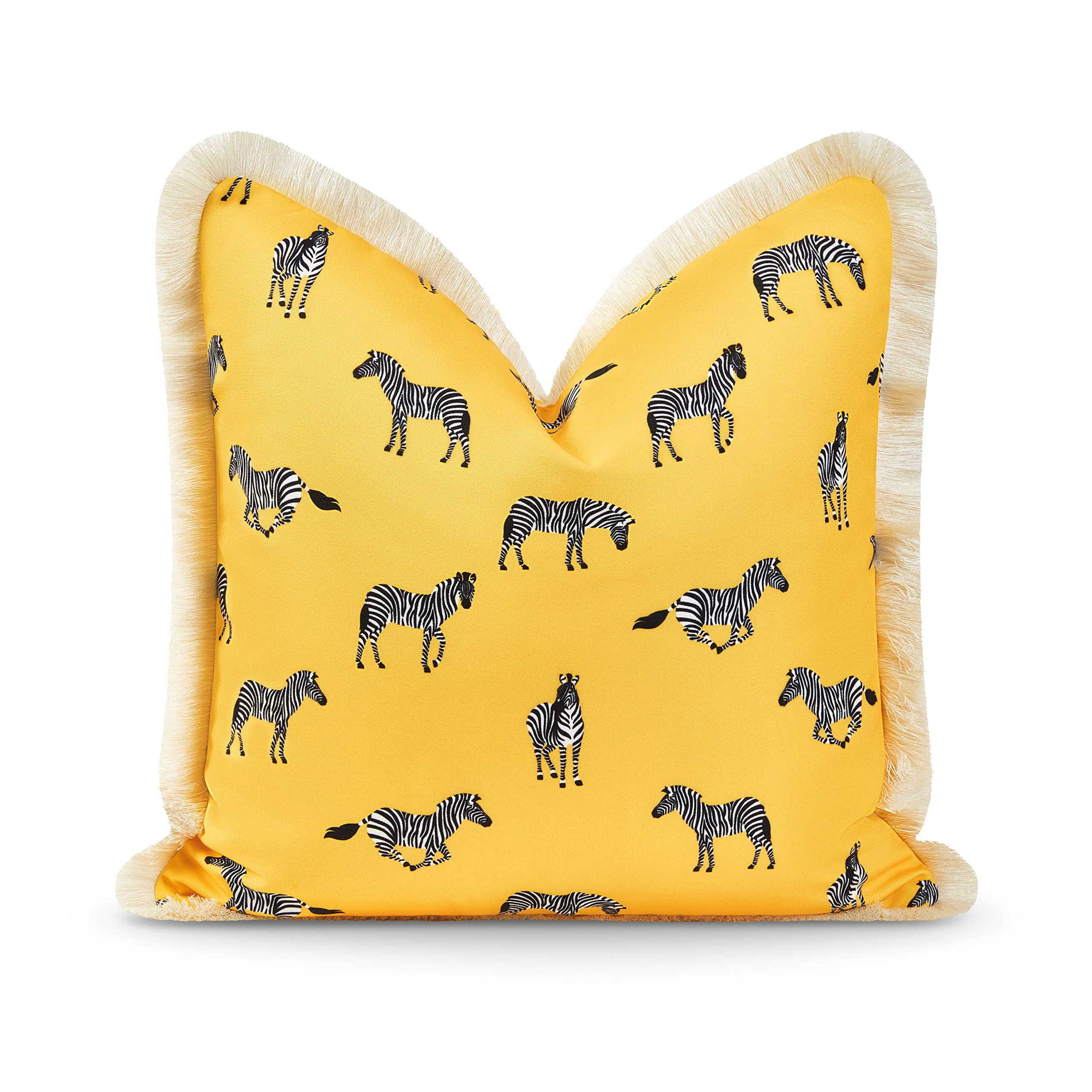 Hofdeco Premium Coastal Patio Indoor Outdoor Pillow Cover Only, 20"x20" Water Resistant for Backy... | Amazon (US)