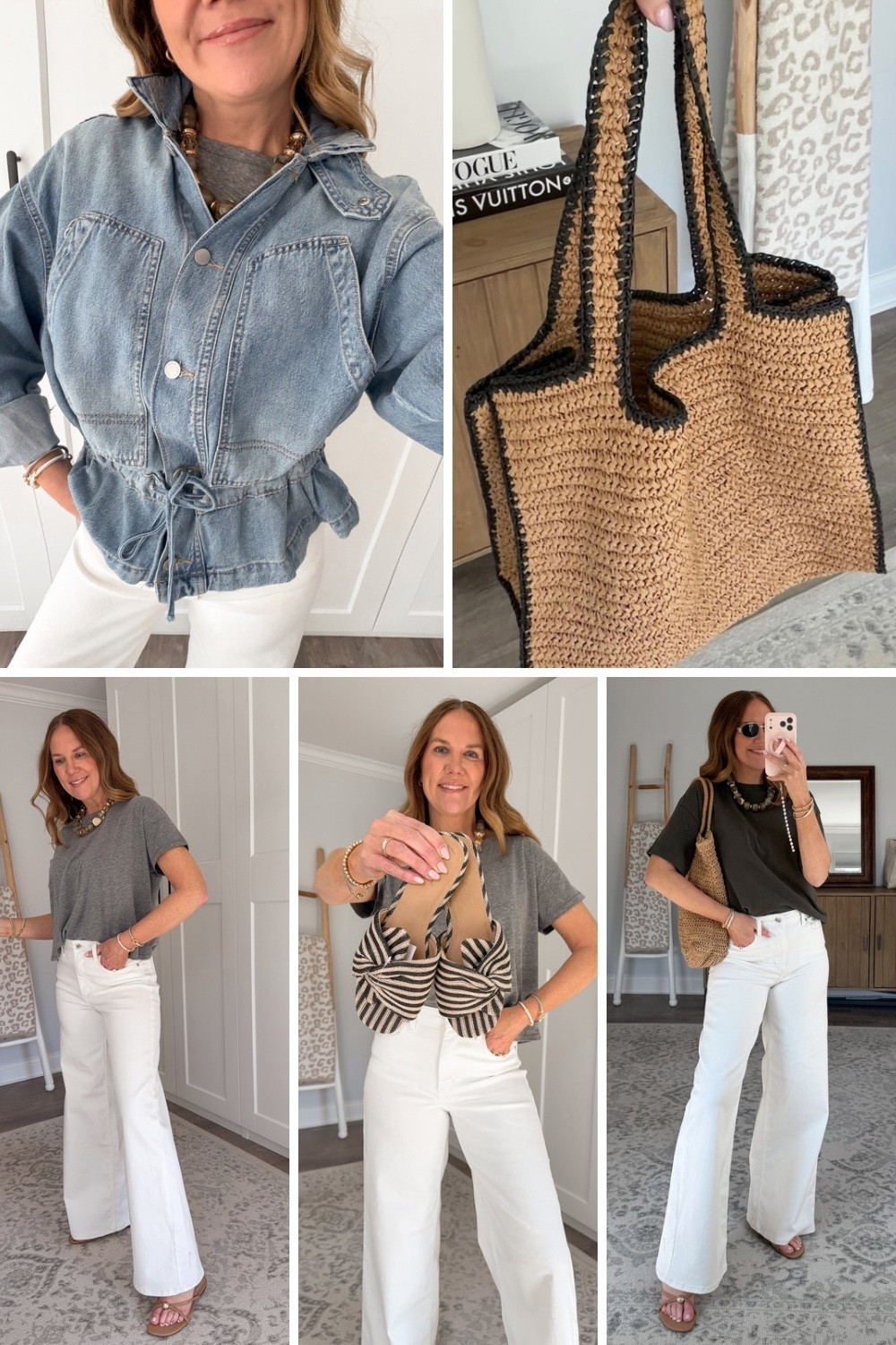 The Target design team definitely deserves a raise. These white jeans might be the BEST white jeans I’ve ever put on. The look so much like Mother jeans - elongating, booty lifting, high rise, comfortable, not see through AT ALL. And even better…they’re just $28. Definitely size up! This cinch waist denim jacket is also designer inspired and is made of the softest lightweight denim. I also found a couple of elevated basic tees that I honestly cannot believe are from Target and some trendy spring/summer accessories that won’t break the bank👏🏼🙌🏼

Target mini haul, what to buy at Target, spring trends 2026, elevated casual style, Target must haves, chic casual over 40 style
#trendy #viral



#LTKootd #LTKOver40 #LTKSeasonal