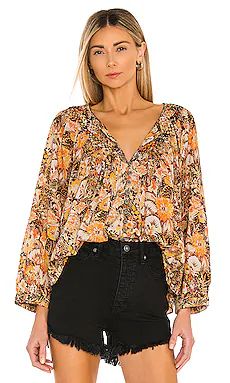 Free People Cool Meadow Printed Top in Midnight Combo from Revolve.com | Revolve Clothing (Global)