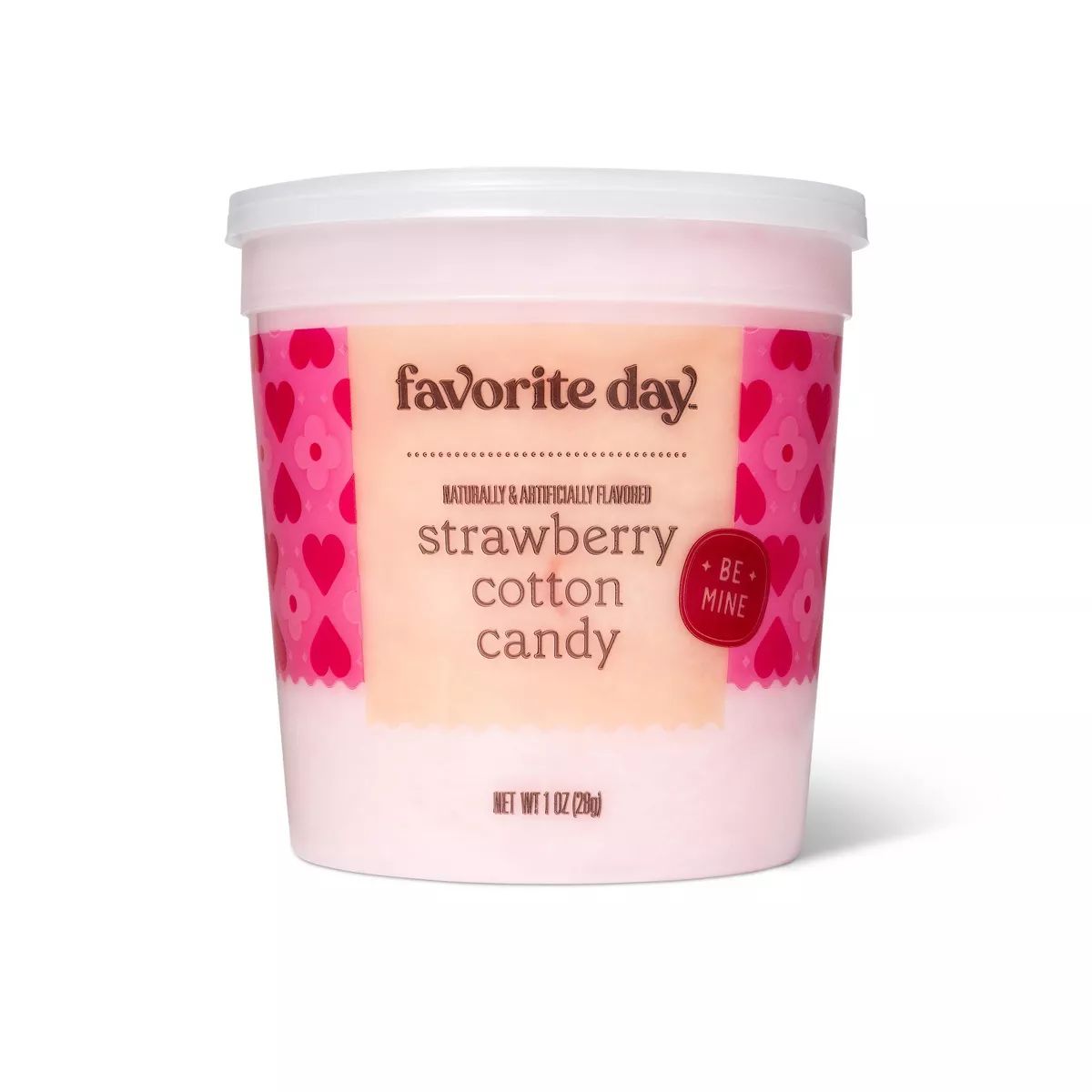 Valentine's Strawberry Cotton Candy Tub - 1oz - Favorite Day™ | Target