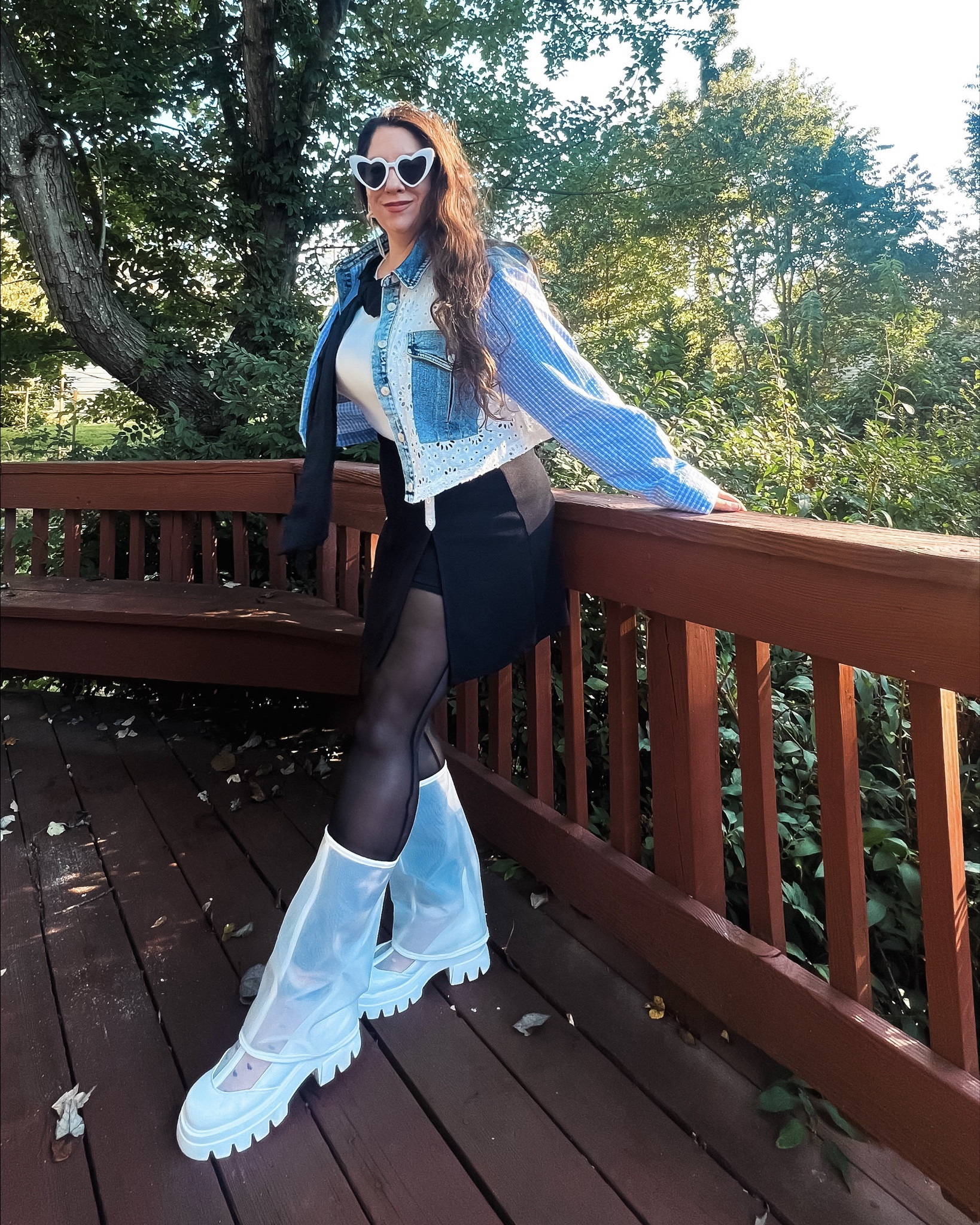 Fall OOTD : Jacket, boots, and so much mesh  

#LTKMidsize #LTKSeasonal