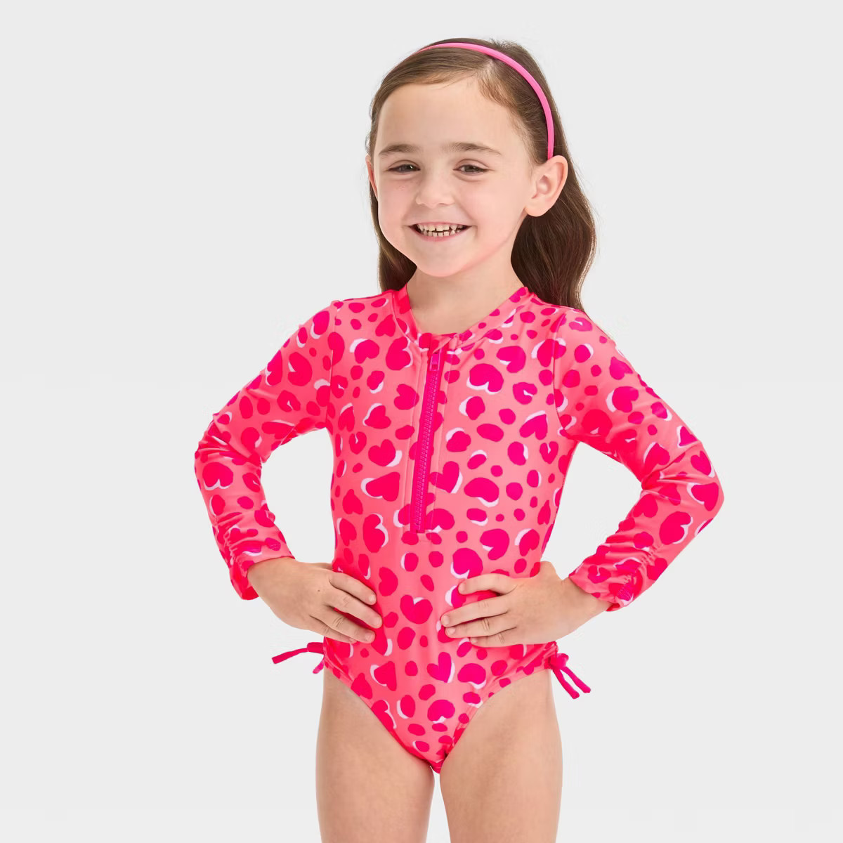Toddler Girls' Rashguard One Piece Swimsuit - Cat & Jack™ | Target