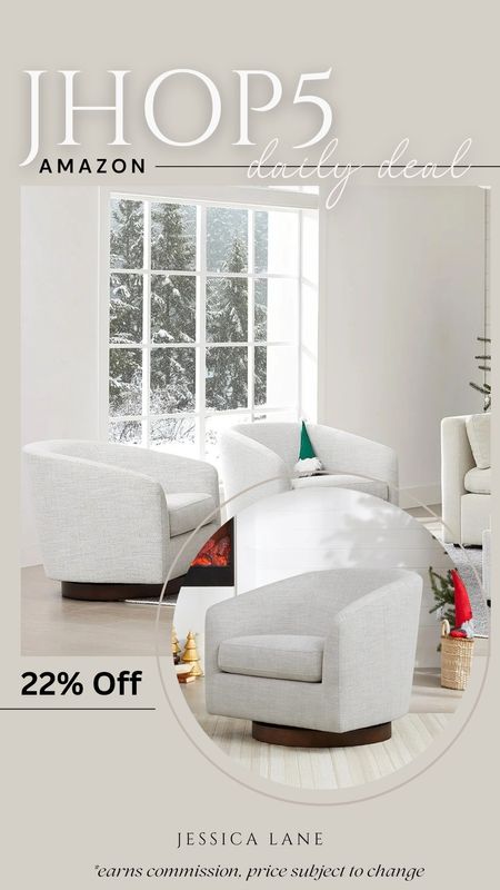 Amazon daily deal, save 22% on this popular swivel accent chair. Amazon home, Amazon deal, accent chair, swivel chair, barrel accent chair

#LTKSaleAlert #LTKHome #LTKStyleTip