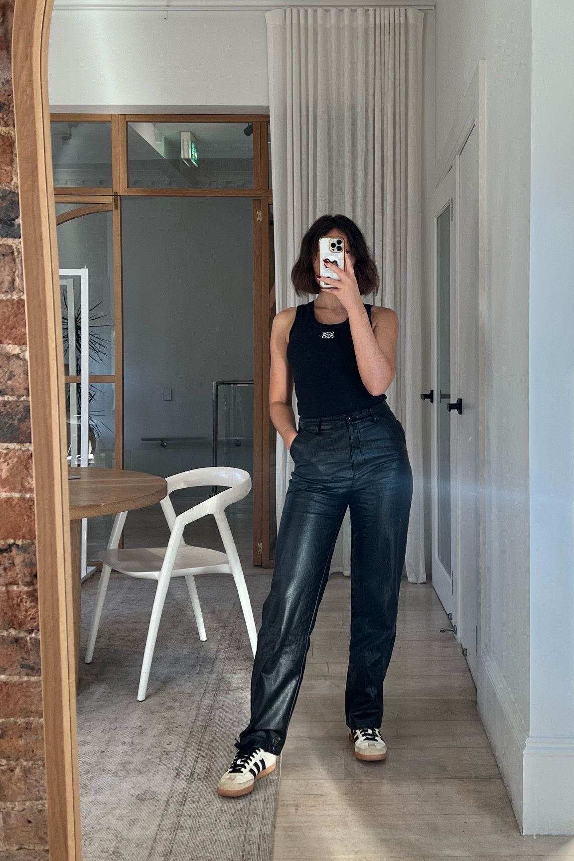 All black, always chic in my opinion. Capsule wardrobe must have are a leather pant. 

Size 8 and true to size.#LTKsalealert

#LTKstyletip #LTKaustralia