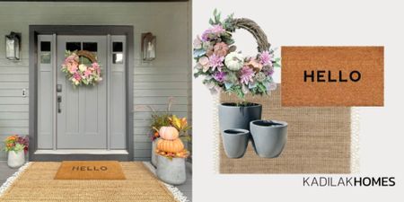 Fall front door with pumpkin wreath

#LTKHoliday #LTKfamily #LTKhome