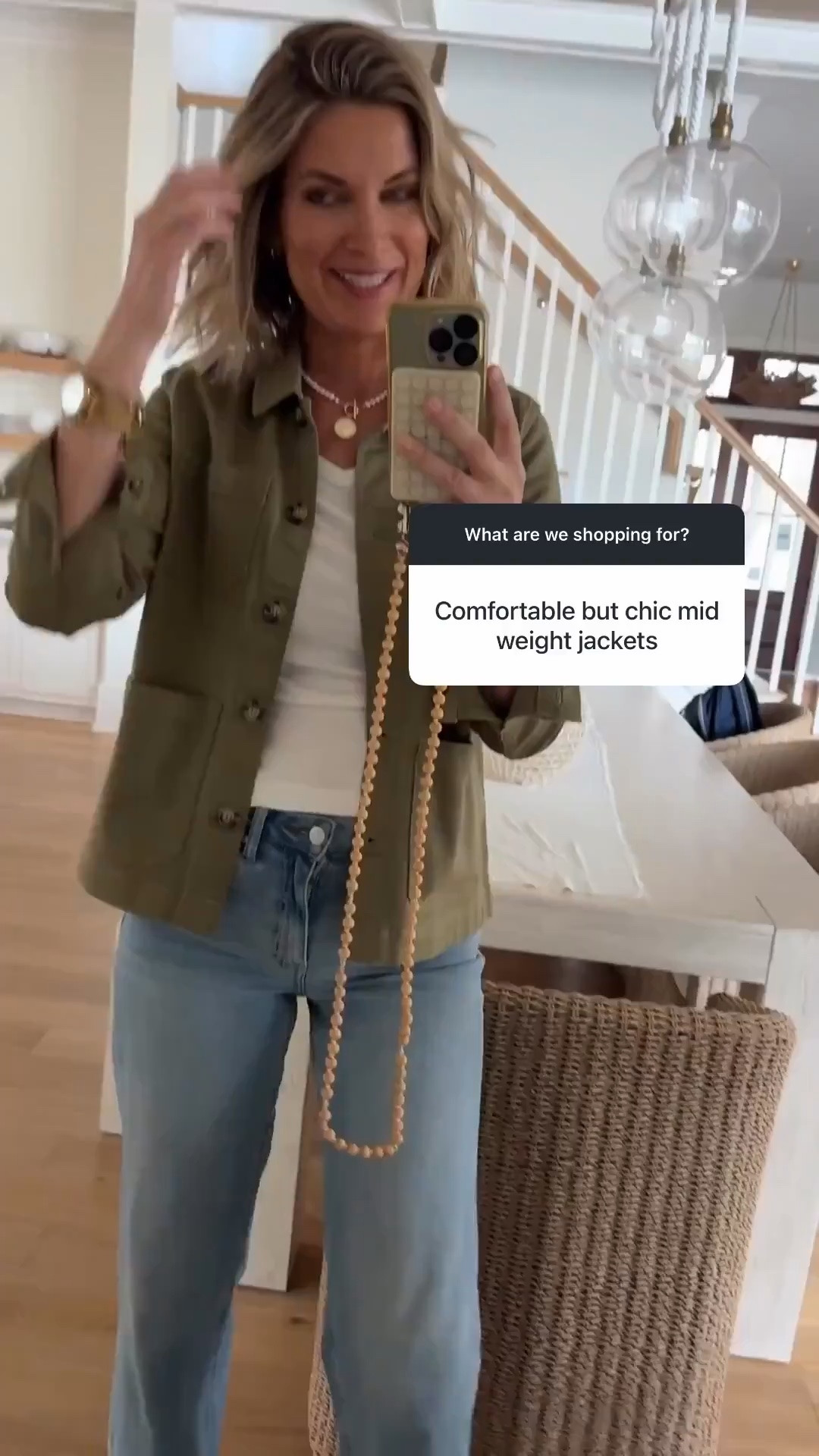 Small fall jacket. Xs tee. 27x34 wide leg jeans.  This inseam runs short compared to other brands.  I did not end up loving these sandals. I linked two better options

#LTKTall #LTKOver40 #LTKootd
