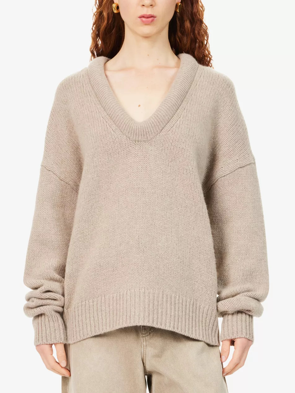 REFORMATION - Jonie Scoop-Neck Cashmere and Wool-Blend Jumper | Selfridges.com | Selfridges