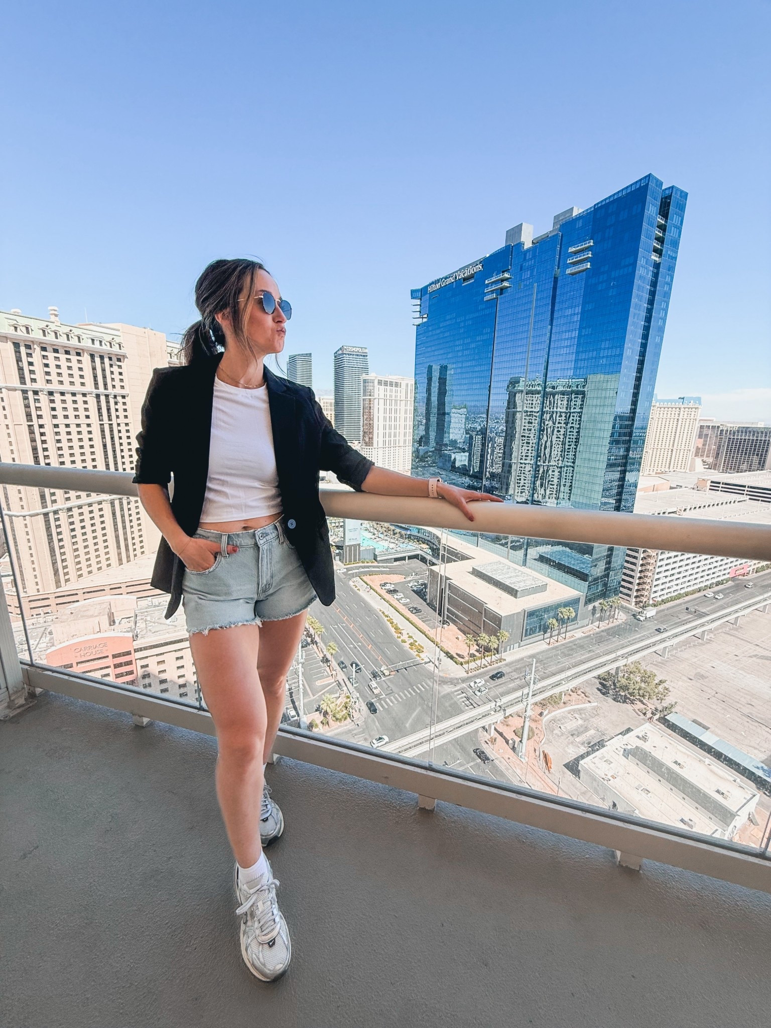 Loved this training day fit! Comfy and cute! Wearing a medium jacket, small tee, size 27 shorts. 