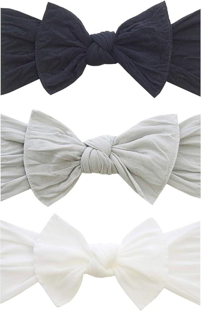 Baby Bling Bows Newborn to Little Girls Hair Bow - Classic Knot Headbands Toddlers Hair Accessories, | Amazon (US)
