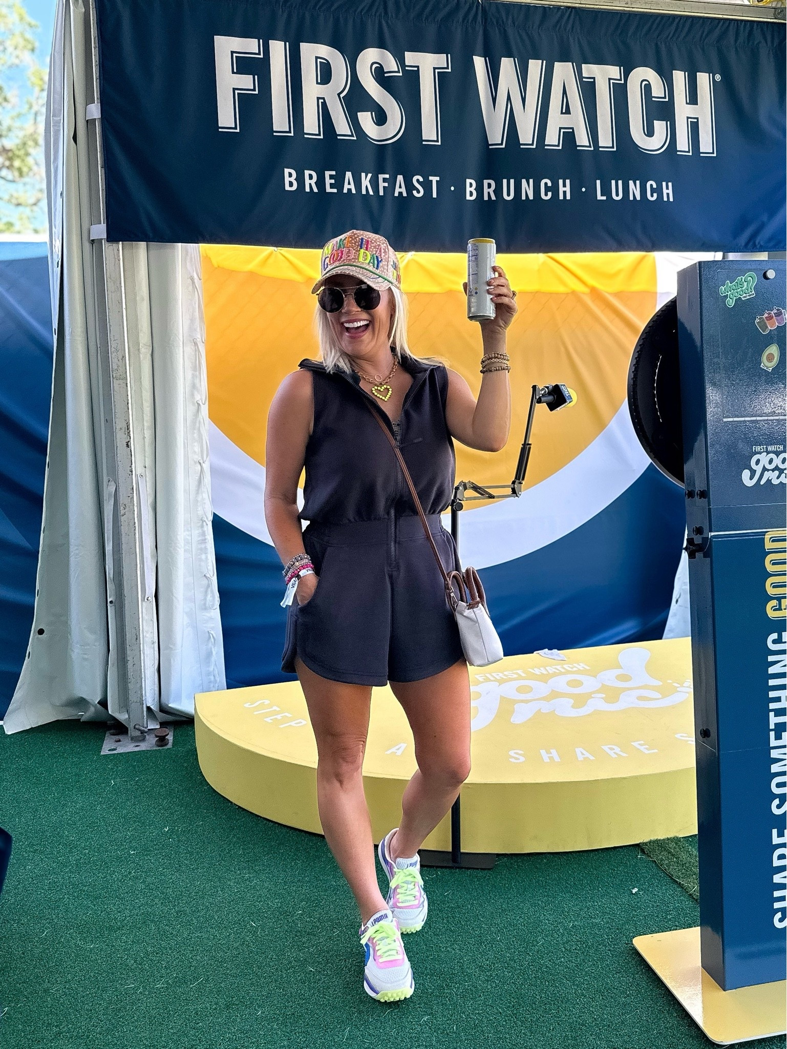 Today’s hotaf outfit for the golf tourney 
Wearing a medium in the romper
