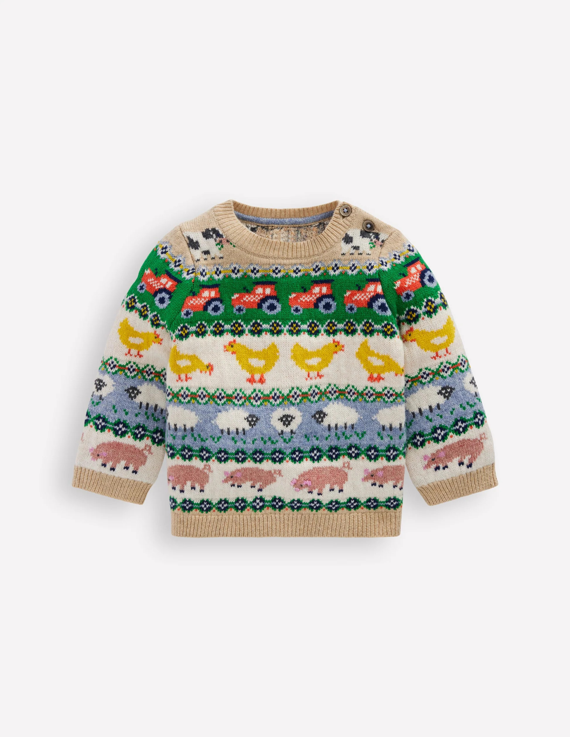 Fair isle Sweater-Multi Easter Fair Isle | Boden (US)