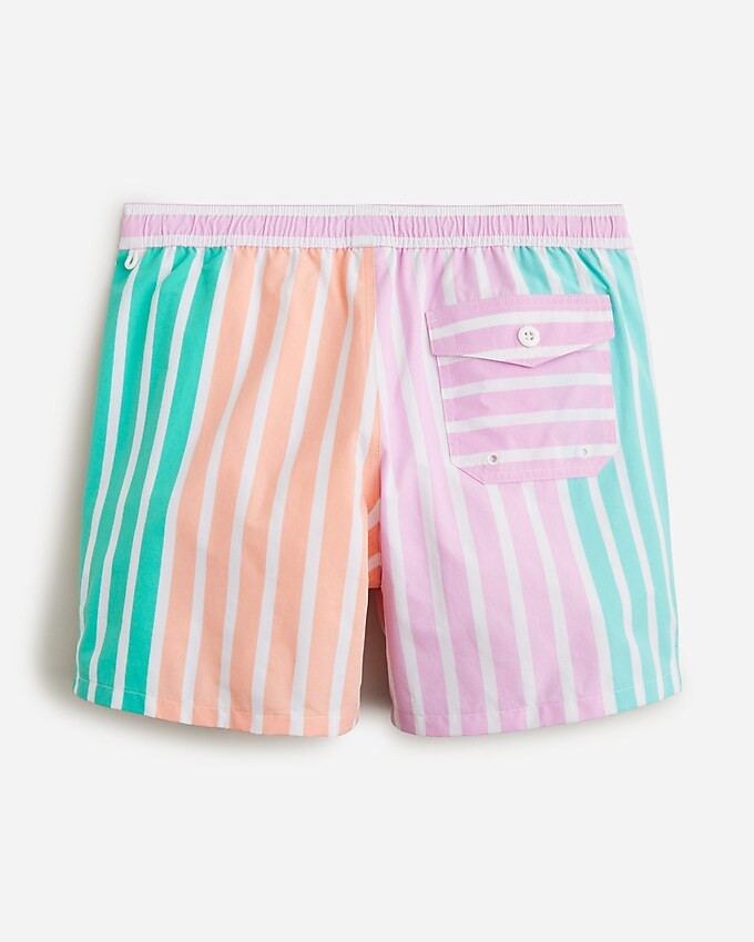 6'' stretch swim trunk in multistripe with ECONYL® nylon | J. Crew US