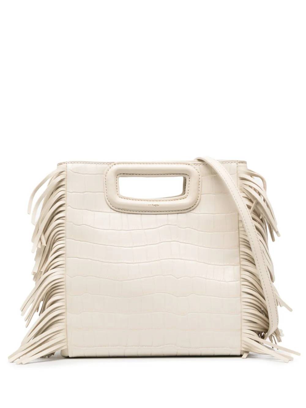M crocodile-effect fringed tote bag | Farfetch Global