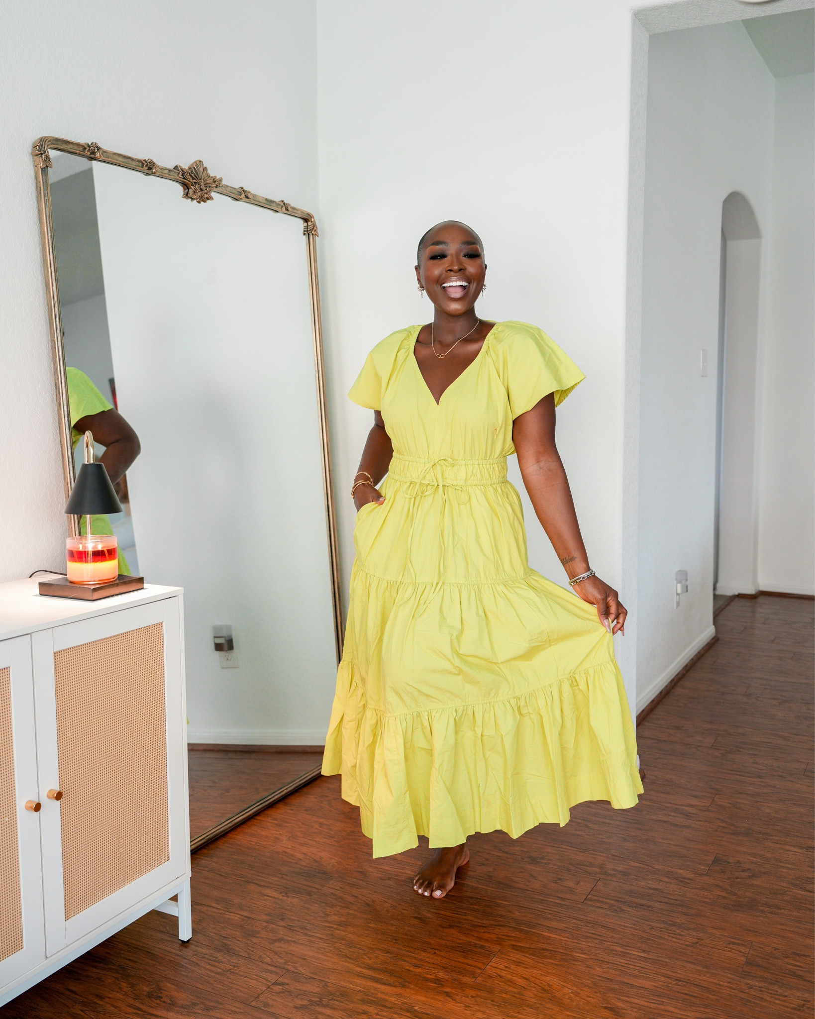 Pleasantly shocked that a small in this Free Assembly dress fits me! So pretty and it’s from Walmart! #summeroutfit #summerdress #vacationoutfit #weddingguestdress 

#LTKFindsUnder50 #LTKStyleTip