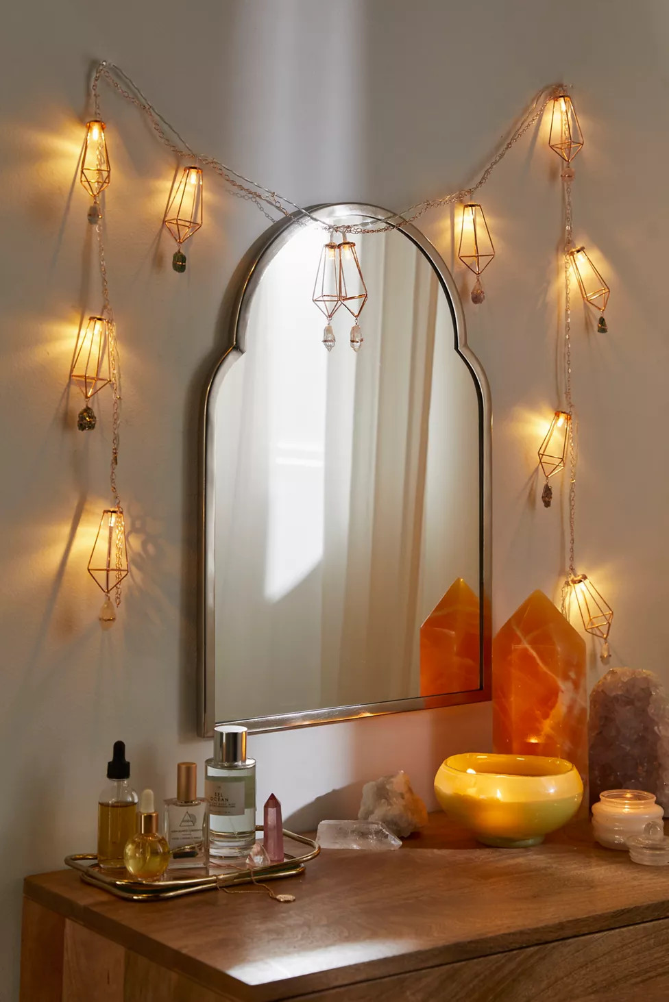 Ariana Ost Geometric Rainbow Crystal Garland | Urban Outfitters (US and RoW)