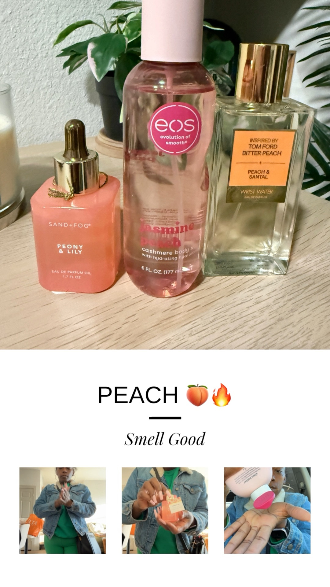 Wanna smell like a peach’ful day thank me later! I’m a fan! #scentoftheday #smellgood