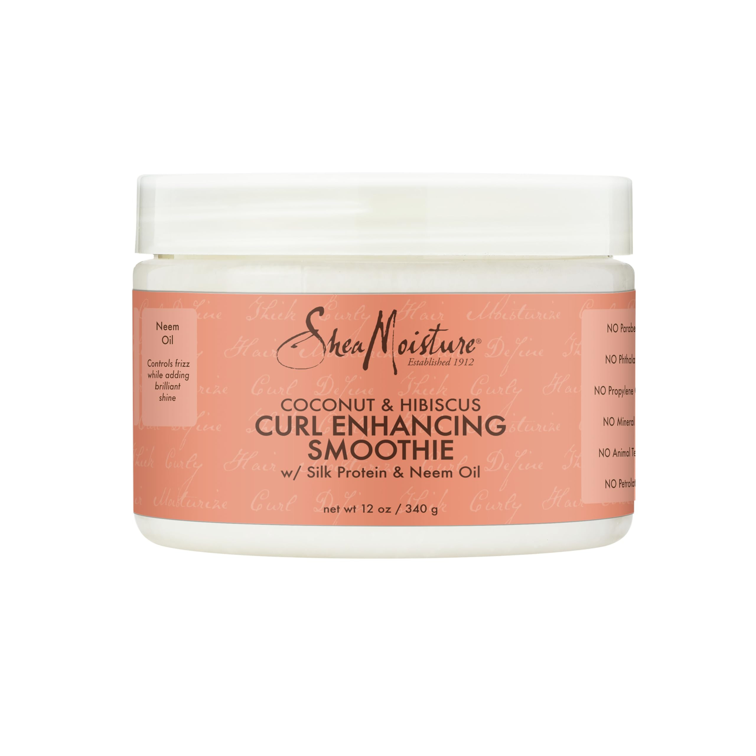 SheaMoisture Smoothie Curl Enhancing Cream Coconut and Hibiscus for Thick, Curly Hair Sulfate Fre... | Amazon (US)