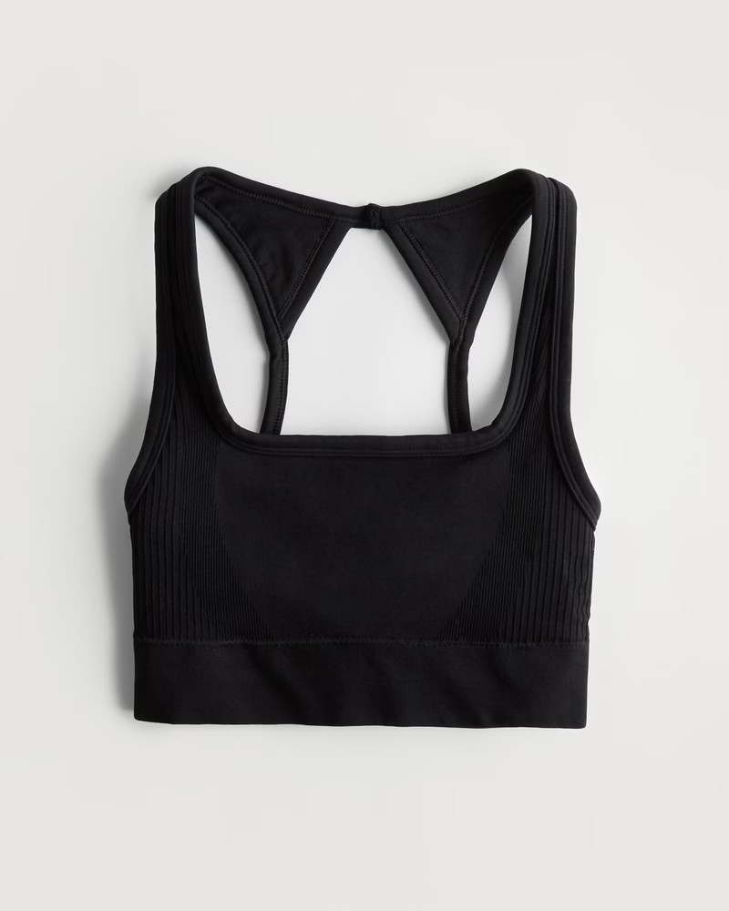 Women's Gilly Hicks Go Boost Seamless Square-Neck Sports Bra | Women's Activewear | HollisterCo.c... | Hollister (UK)